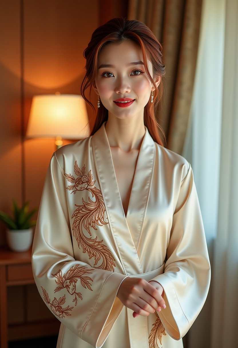 窗边亚麻与晨光
